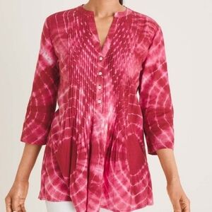 Chico's tie dye blouse bnwt size  0